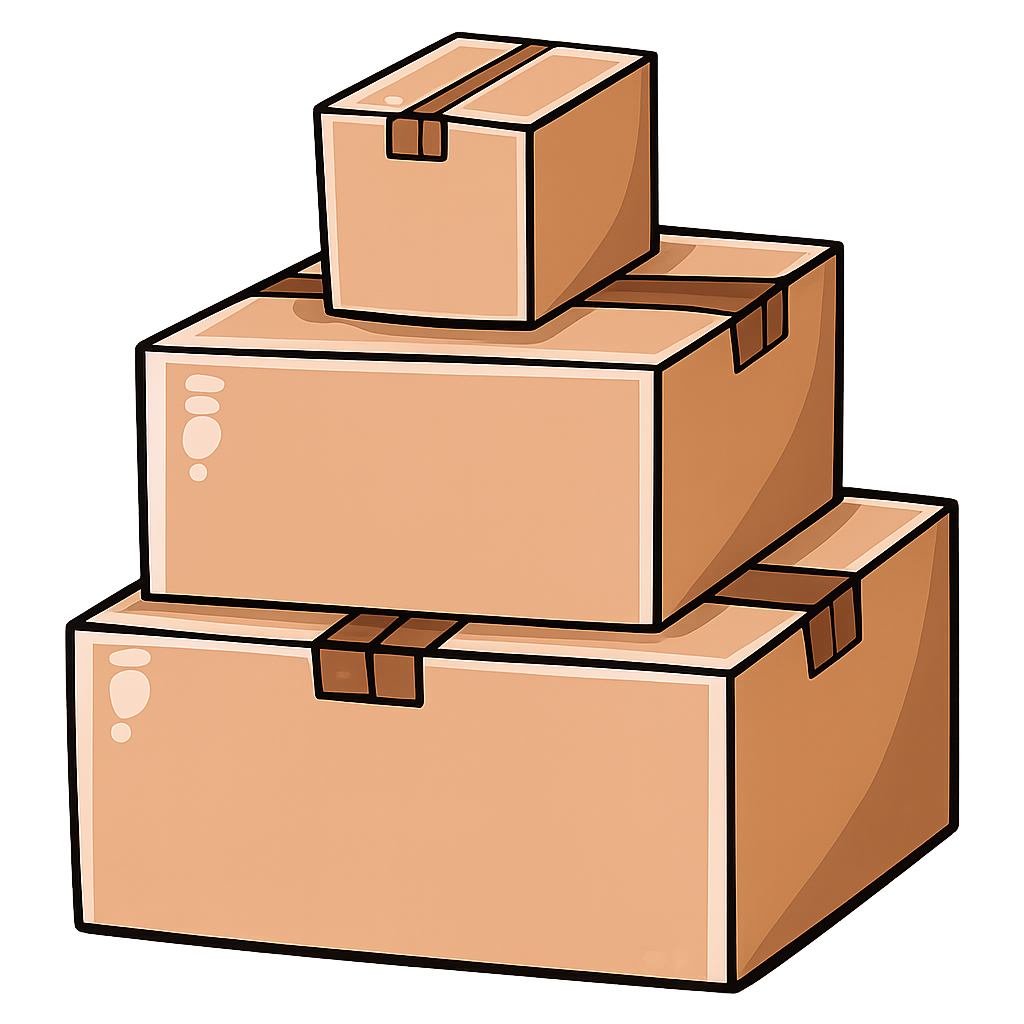 Illustration of a family happily moving into a new home